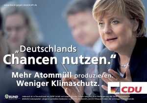 Merkel Atom-Ironie - © BUND